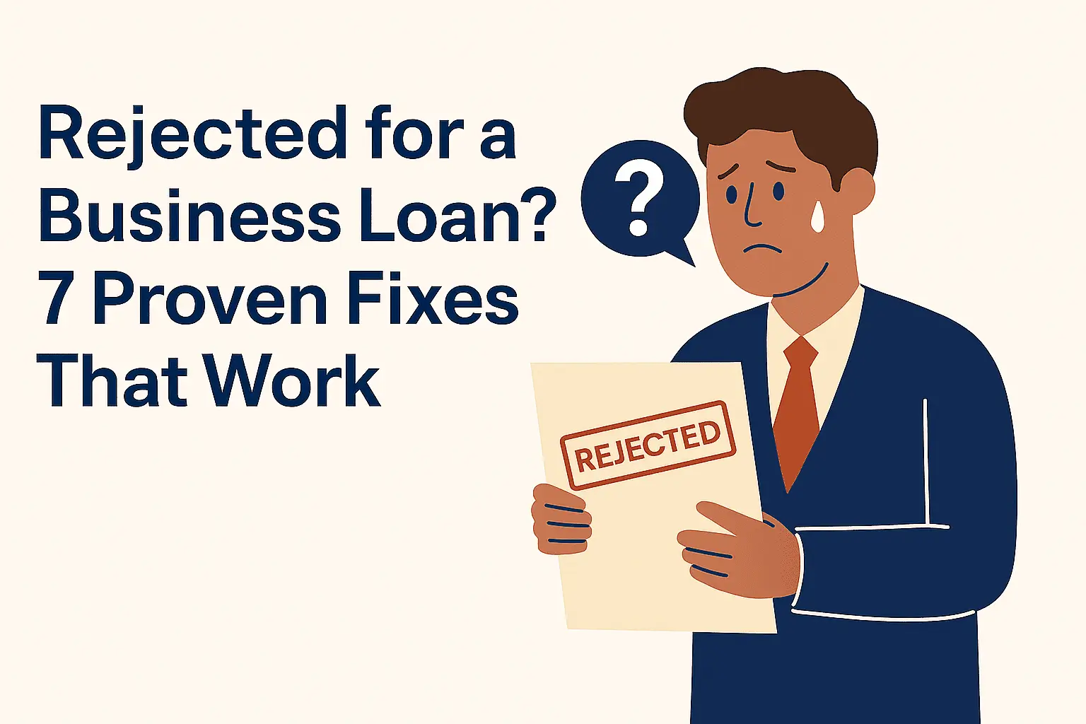 Rejected for a Business Loan? 7 Proven Fixes That Work