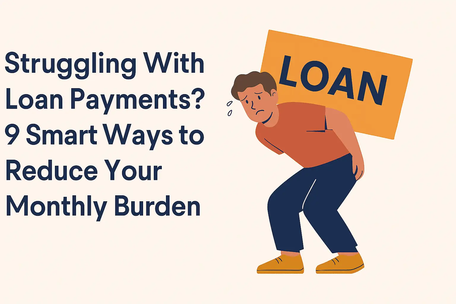 Struggling With Loan Payments? 9 Smart Ways to Reduce Your Monthly Burden